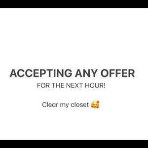 Limited time deal! Clear my closet sale! Feel free to share ❤️